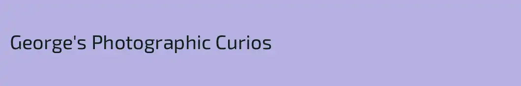 George's Photographic Curios